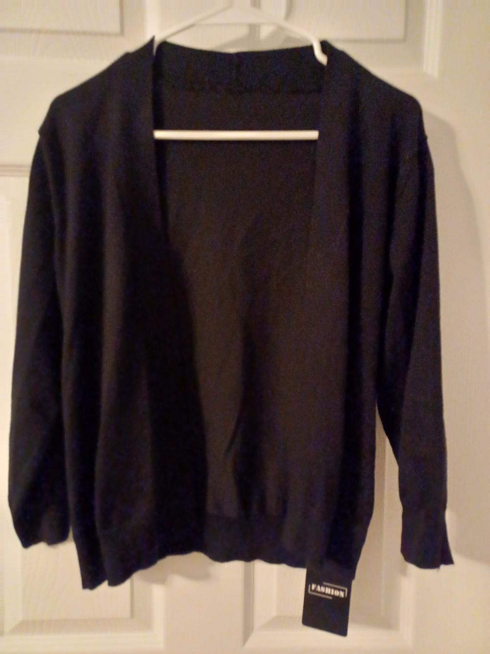 Fashion Women’s Open Front Black Sweater Cardigan